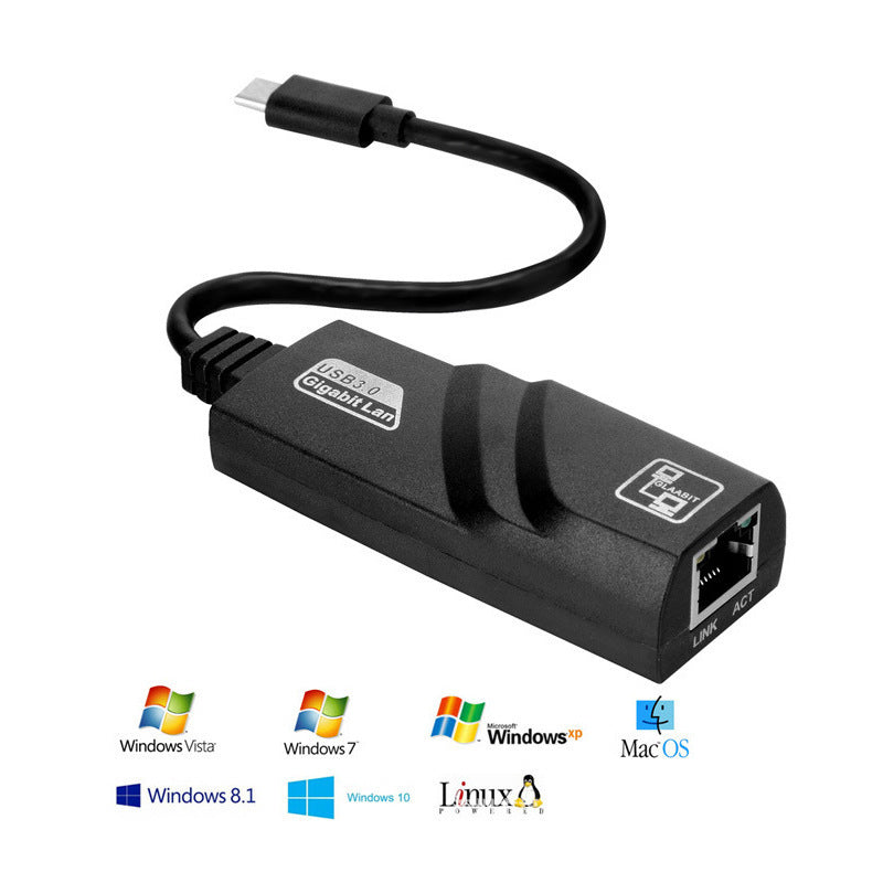 Type-C To RJ45 Gigabit Network Card To USB 3.1 Port - iztia