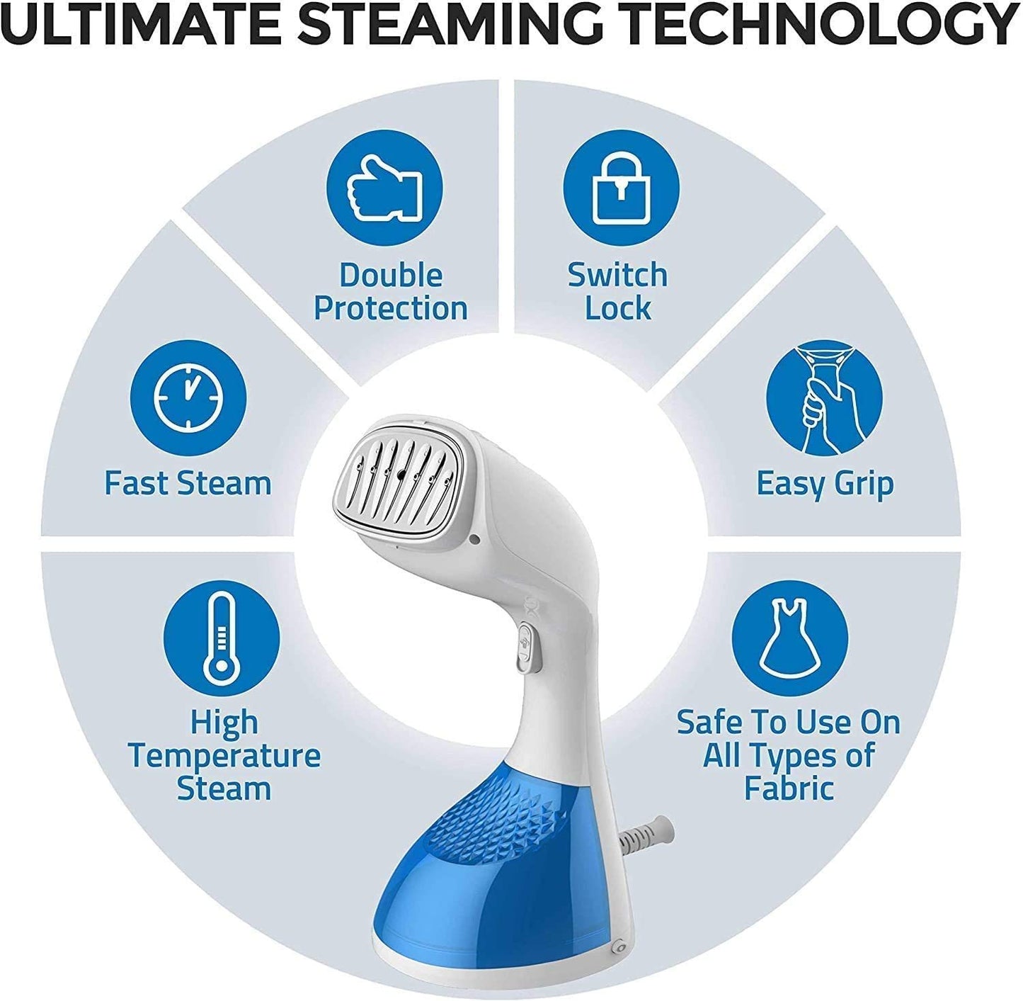 Clothes Steamer 1400 Watt Fast Heat Up Portable Handheld Garment Steamer For Travel And Home Use Wrinkle Remover Clothing Steamer - iztia