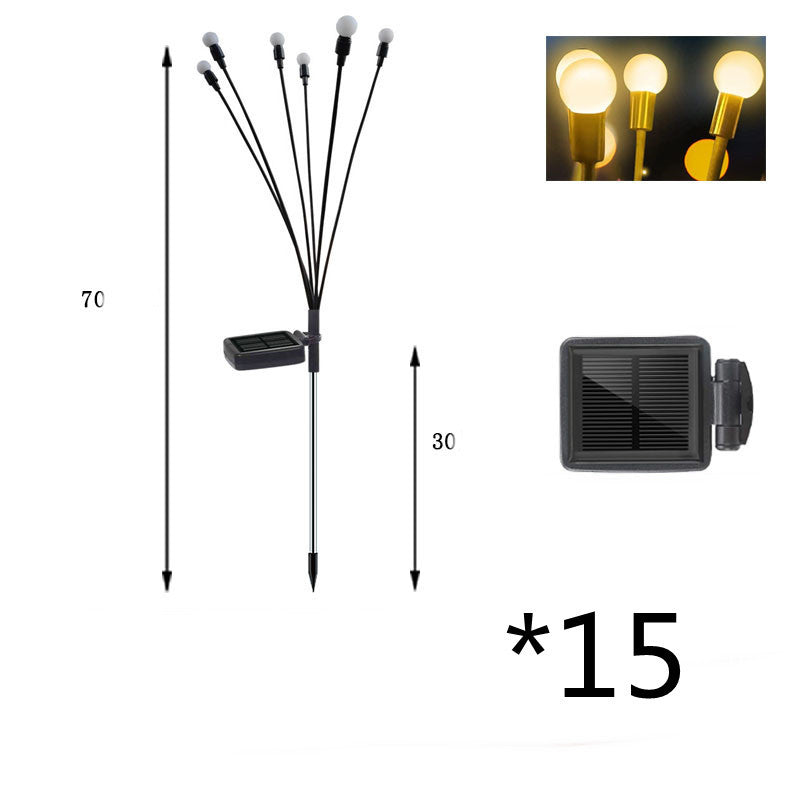 Simulation Firefly Solar Light Outdoor Garden Decoration Lawn Landscape Lamp Xmas Decor Solar LED Lights Outdoor Garden Lights - iztia