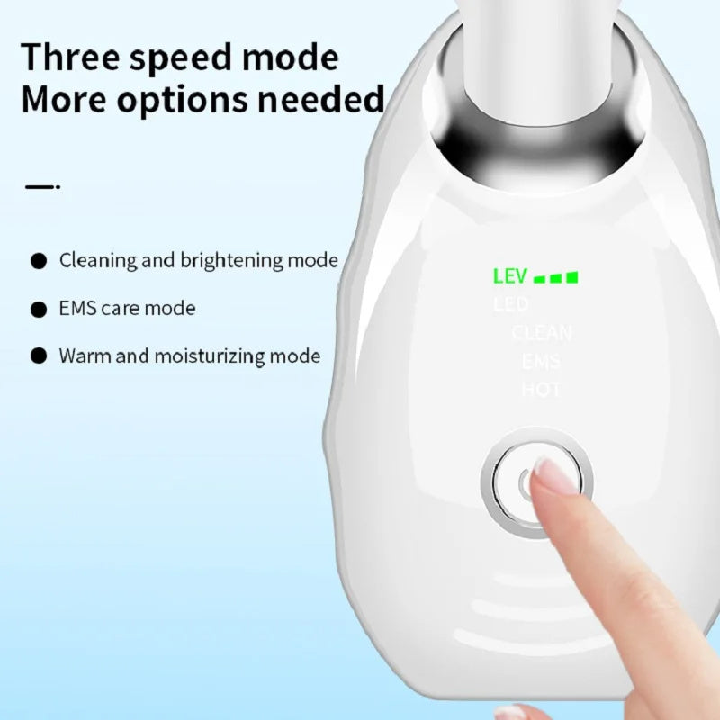 Neck Face Beauty Device Colorful LED Photon Therapy Skin Tighten Reduce Double Chin Anti Wrinkle Remove Lifting Massager - iztia