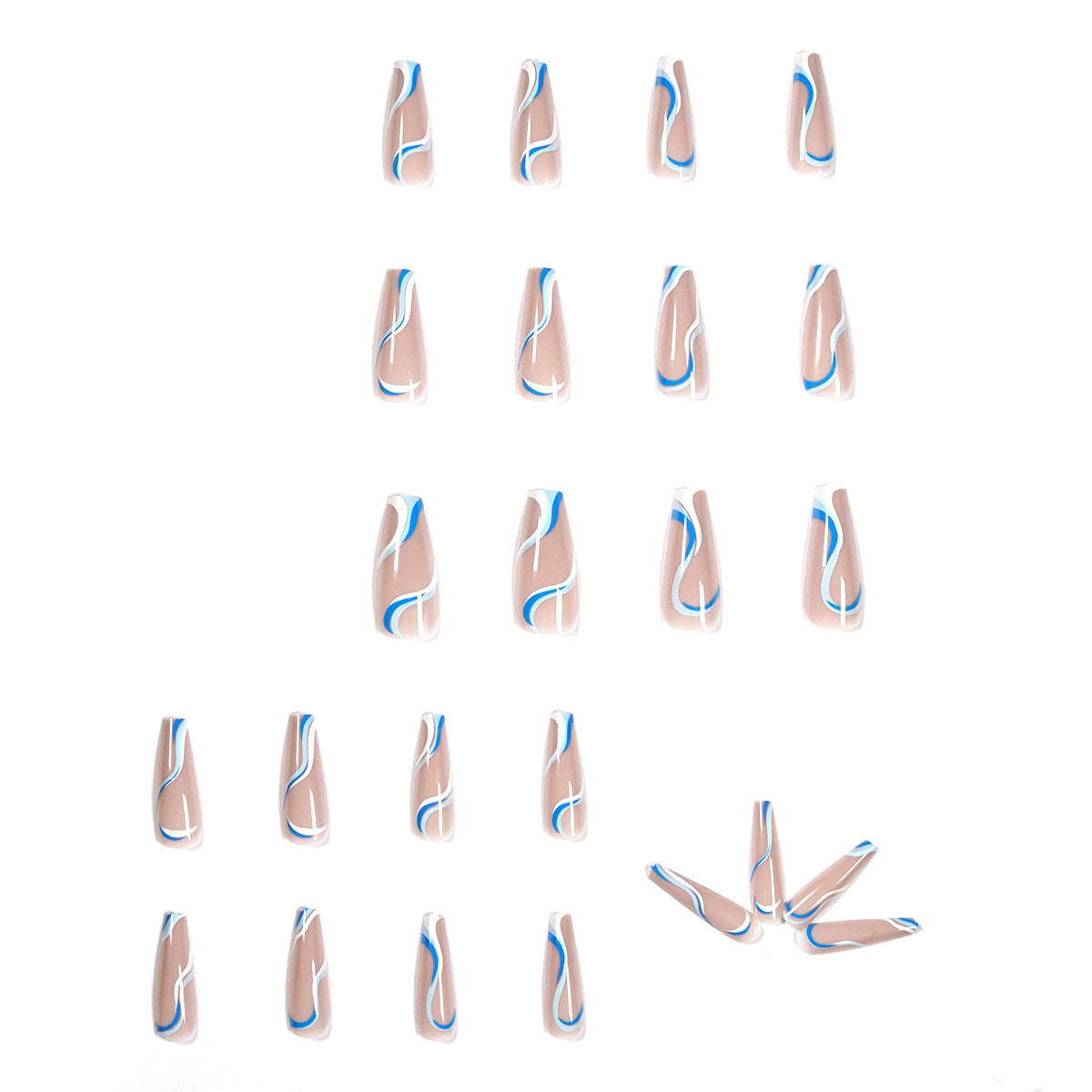 Wearing Nails Finished Soft Nails False Nails - iztia