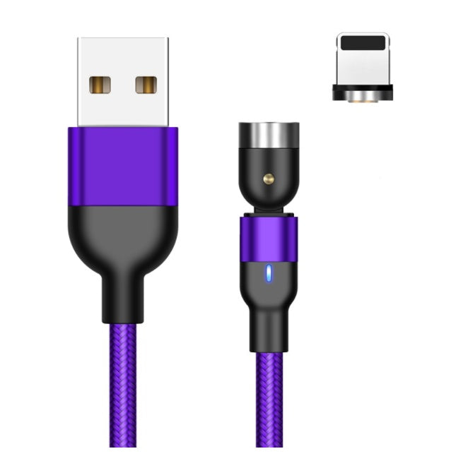 Essager Rotate Magnetic Cable 360 Degree USB Type C Charging Cable Fast Charging Magnet Charger 540 Rotate Micro Magnetic Cable - iztia