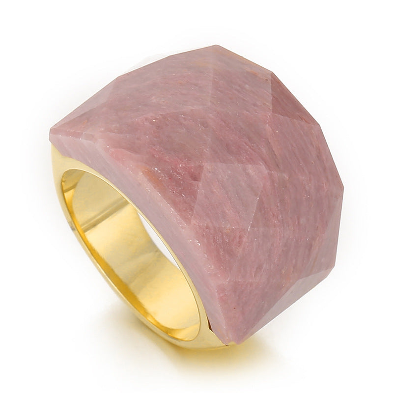 Women's Fashion Natural Stone Ring - iztia
