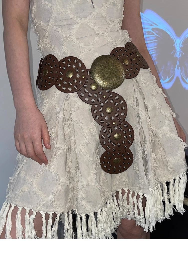 American Retro Round Hollow Waist Seal - iztia