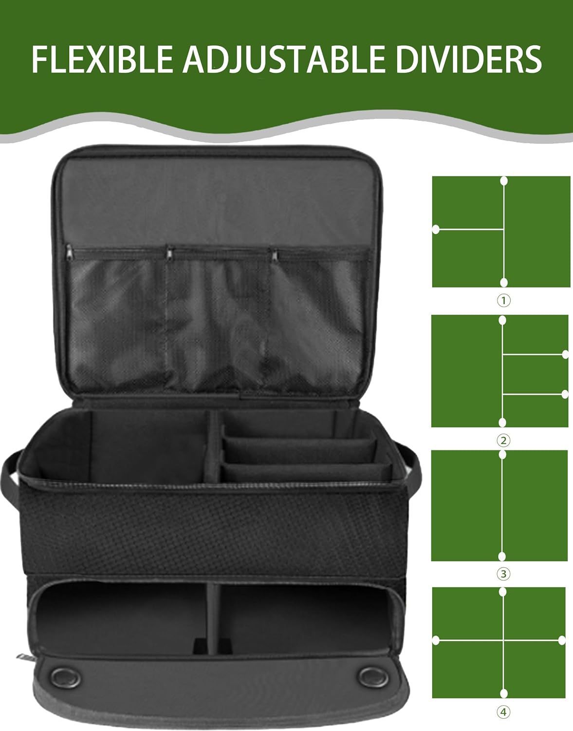 Golf Trunk Storage Box Waterproof Car Golf Locker Car Storage Bag - iztia