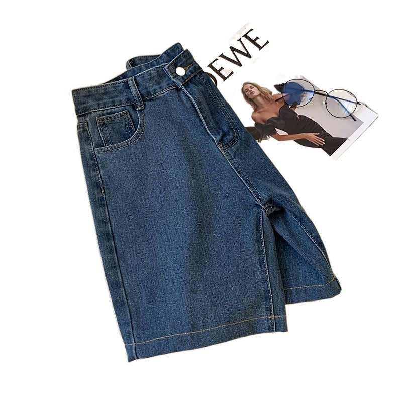 Fashion Denim Men's Five Points Pirate Shorts - iztia