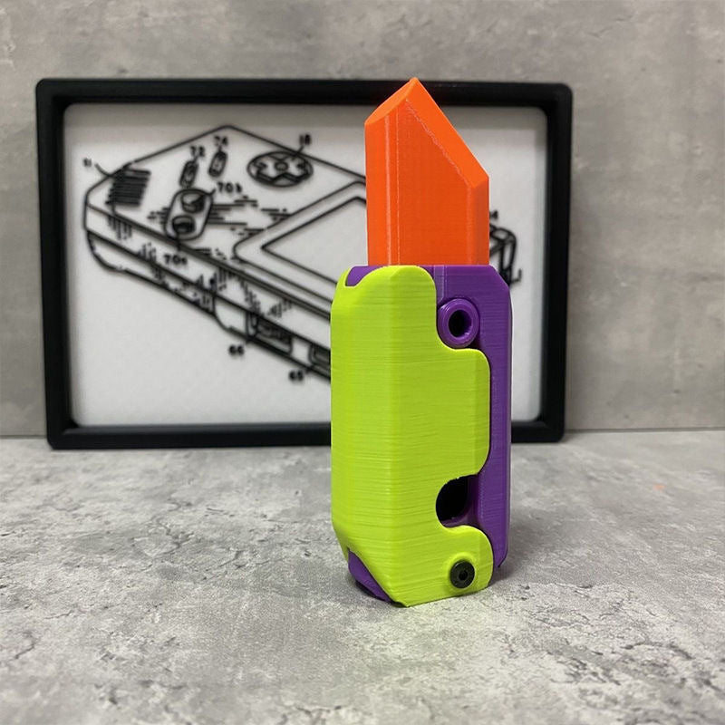 Copy of 3D Printing Gravity Cub Jumping Small Radish Knife Mini Model Student Prize Pendant Decompression Toy For Children Gift - iztia