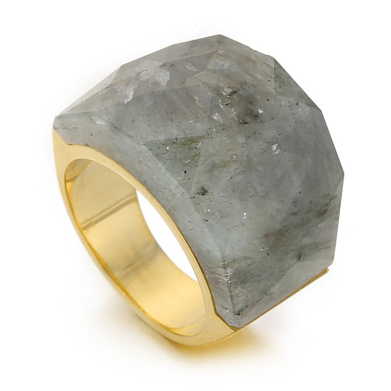 Women's Fashion Natural Stone Ring - iztia