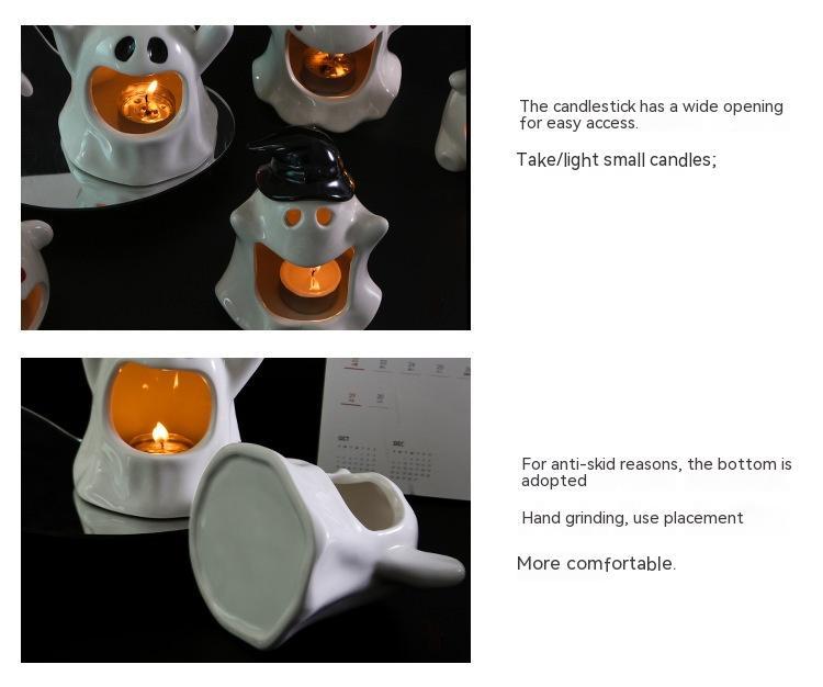 Special Halloween Ghost Festival Ceramic Craft Ornaments - iztia