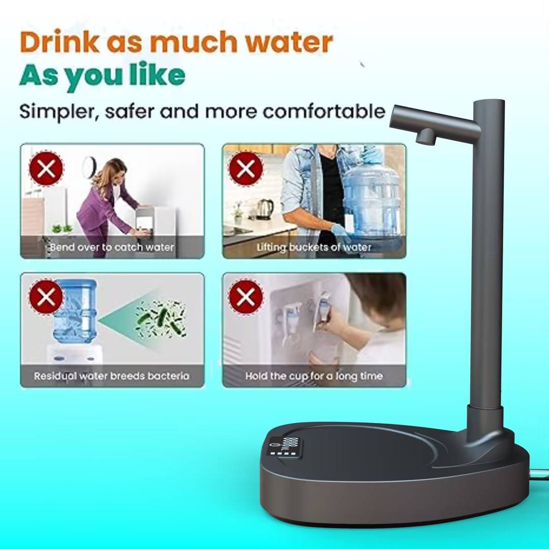 Copy of Added Extension Tupe Water Dispenser Automatic Water Bottle Desktop Rechargeable Water Dispenser With Stand - iztia