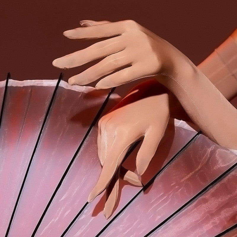 Ultra-thin Five-finger Stockings Gloves Silky - iztia