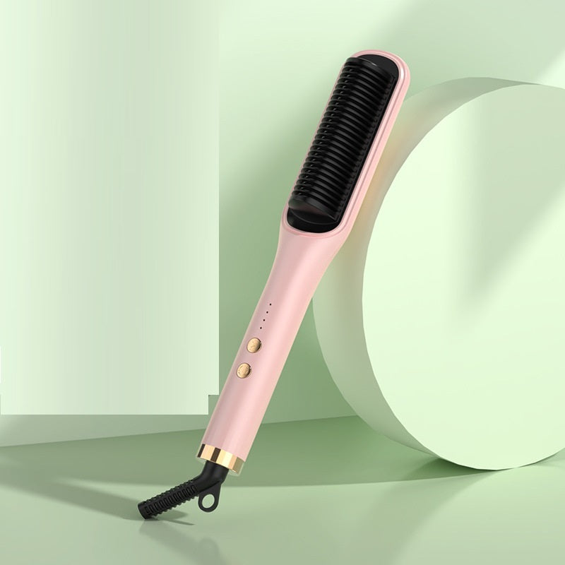 Anion Hair Care Electric Hair Curlers Hair Comb Straightener - iztia