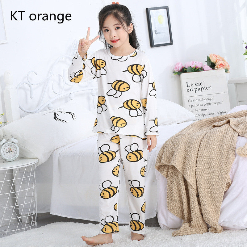 Cartoon Long-sleeved Girls In Autumn Big Children Kids - iztia