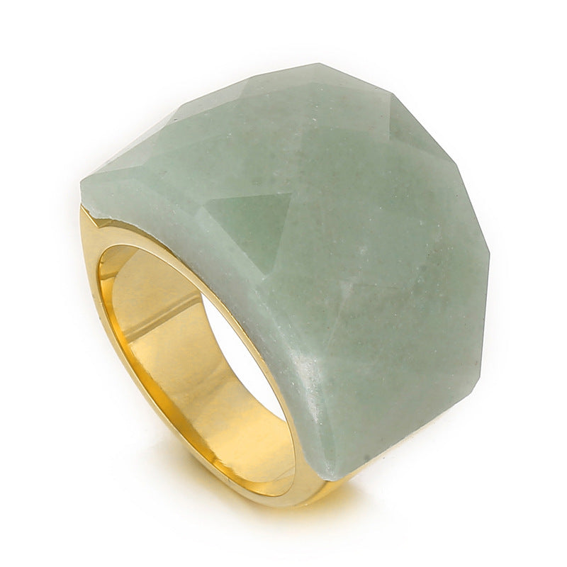 Women's Fashion Natural Stone Ring - iztia