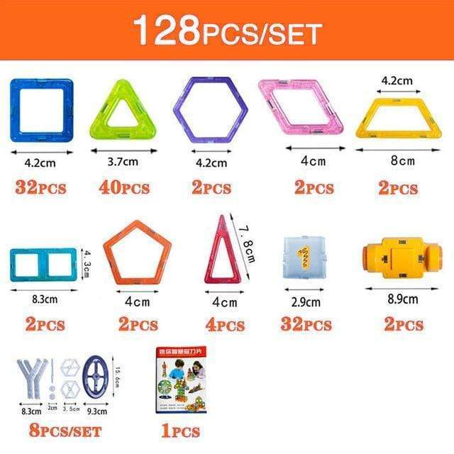 Magnetic Building Blocks DIY Magnets Toys For Kids Designer Construction Set Gifts For Children Toys - iztia