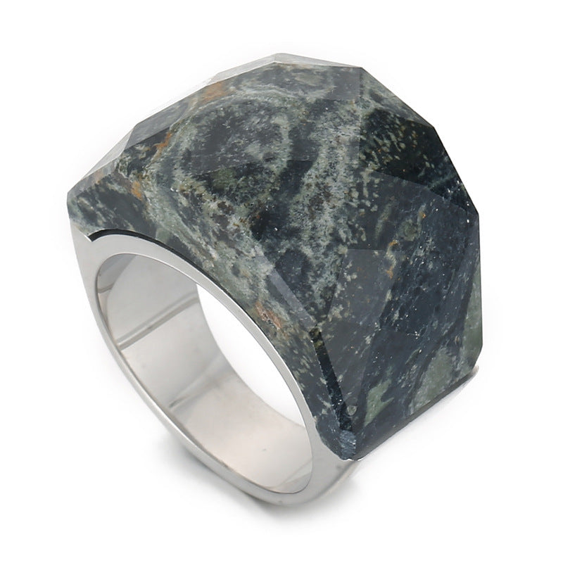 Women's Fashion Natural Stone Ring - iztia