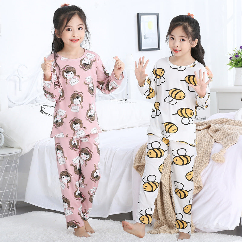 Cartoon Long-sleeved Girls In Autumn Big Children Kids - iztia