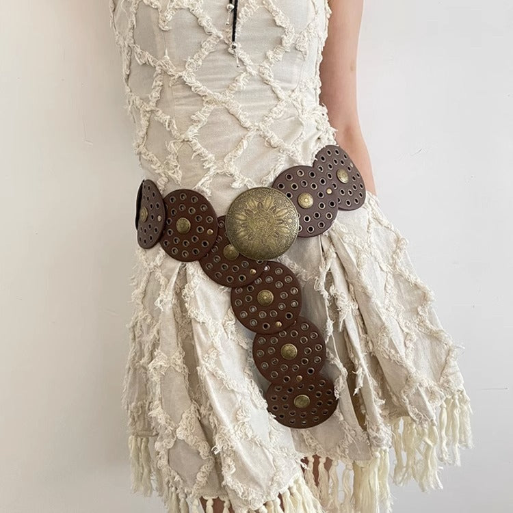 American Retro Round Hollow Waist Seal - iztia