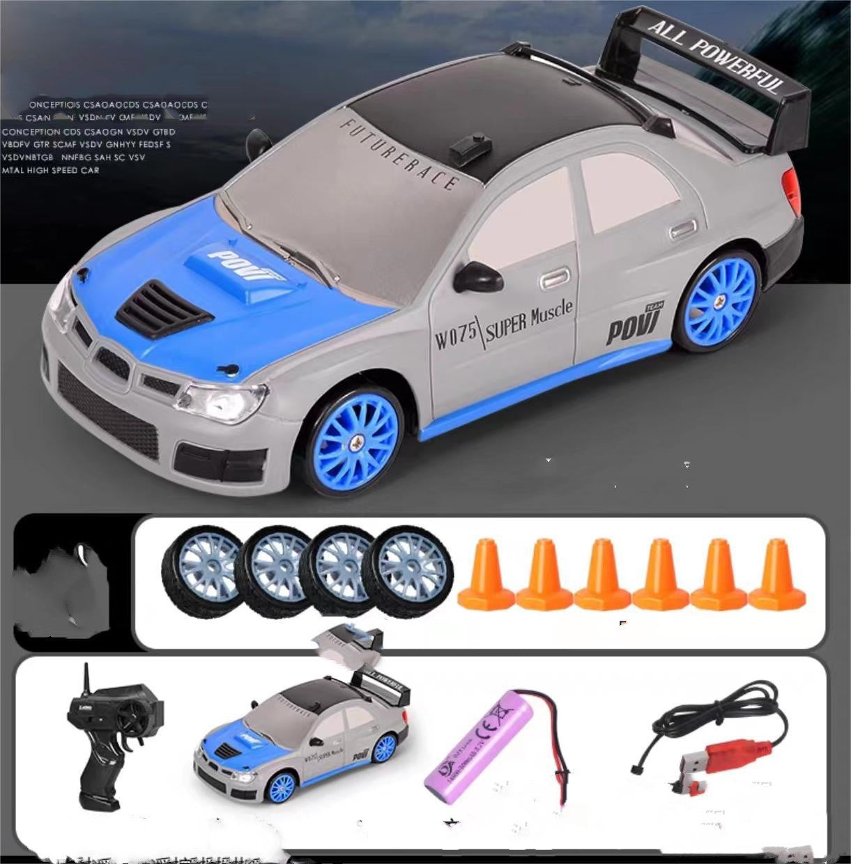 2.4G Drift Rc Car 4WD RC Drift Car Toy Remote Control GTR Model AE86 Vehicle Car RC Racing Car Toy For Children Christmas Gifts - iztia