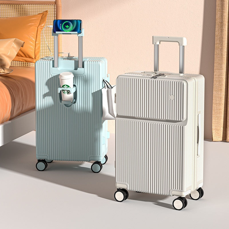 Front Half-opening Multifunctional Luggage - iztia