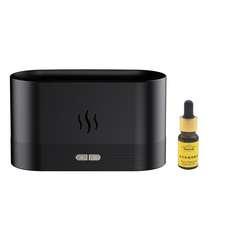 Drop Shipping Factory Direct Sale Fire Flame Humidifier Aroma Diffuser 2022 Air Essential Oil Ultrasonic Humidifier - iztia