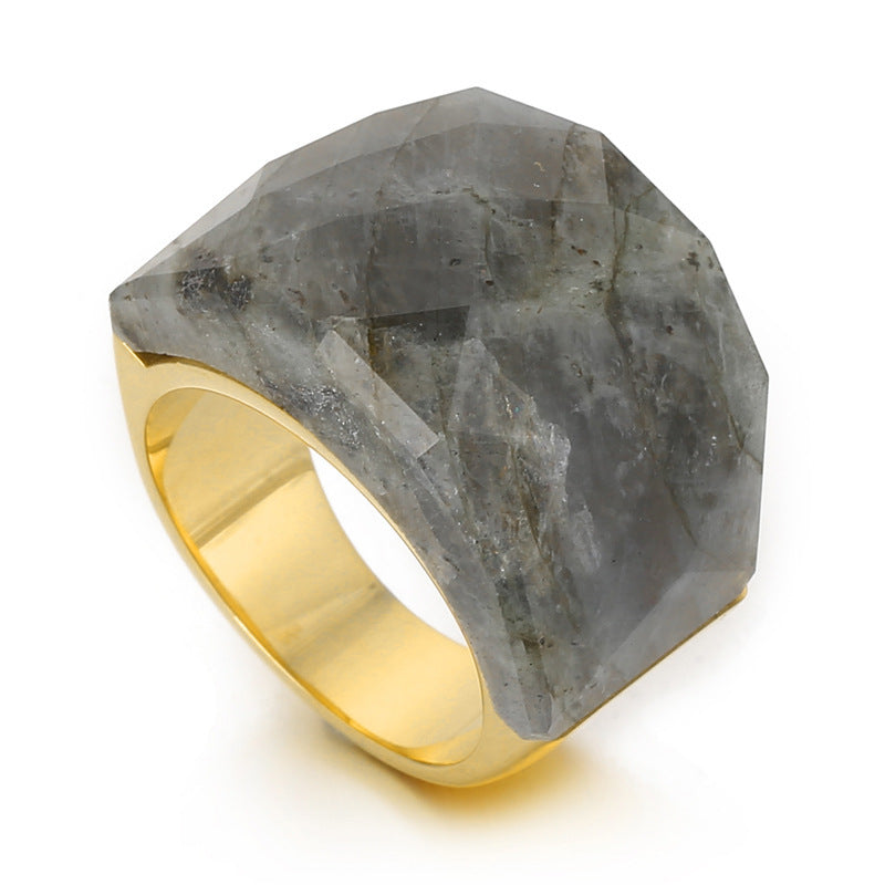 Women's Fashion Natural Stone Ring - iztia