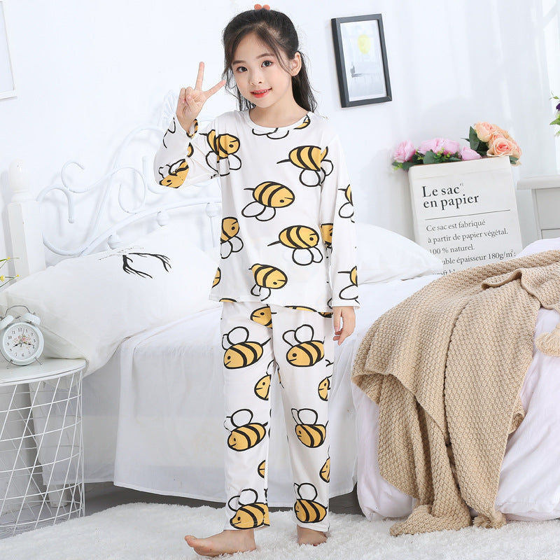 Cartoon Long-sleeved Girls In Autumn Big Children Kids - iztia