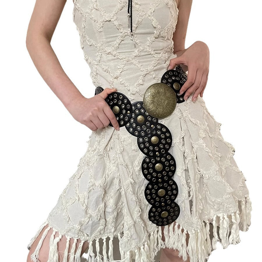 American Retro Round Hollow Waist Seal - iztia