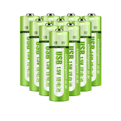 USB Rechargeable Battery No. 5, No. 7 Lithium Battery, Large Capacity 1.5v Constant Voltage AA - iztia