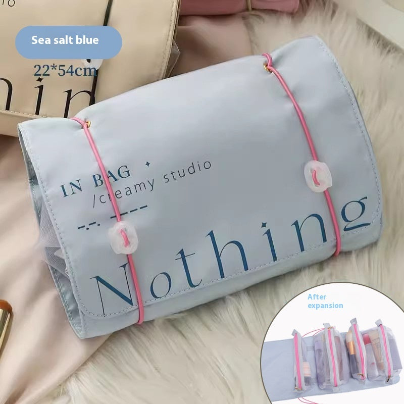 Folding Storage Bag Travel Portable Cosmetic Bag Detachable Wash Bags - iztia