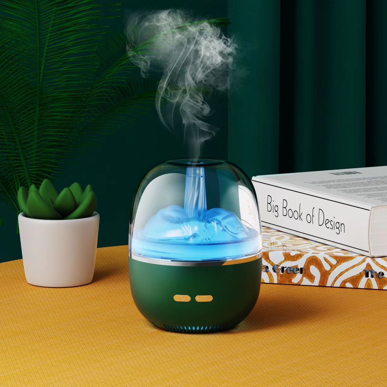 Air Humidifier Essential Oil Ultrasonic Aromatherapy Atomizer Colorful Light Heavy Fog Volume Office Home Accessories - iztia