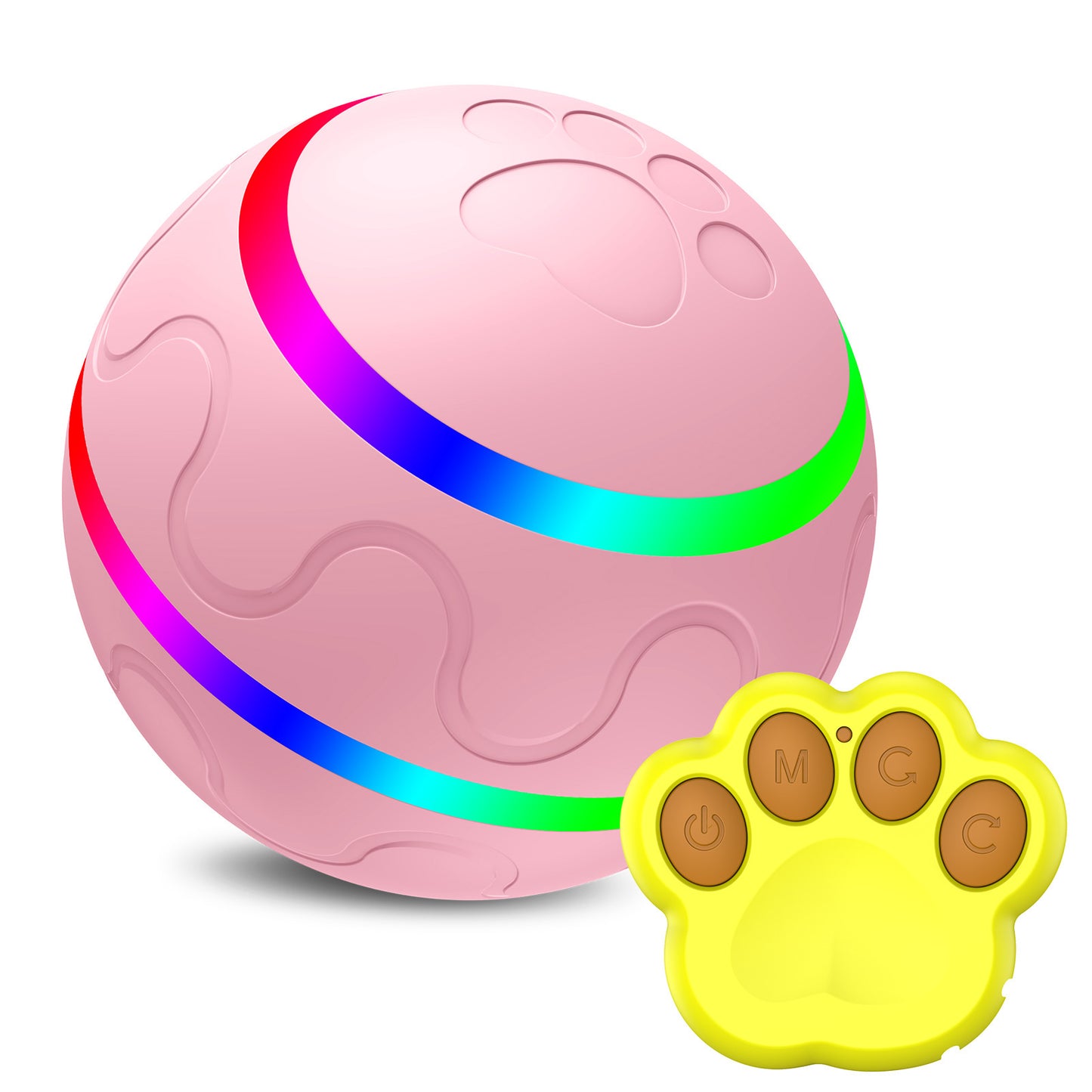 Pet New Cat Wicked Ball Toy Intelligent Ball USB Cat Toys Self Rotating Ball Automatic Rotation Ball - iztia