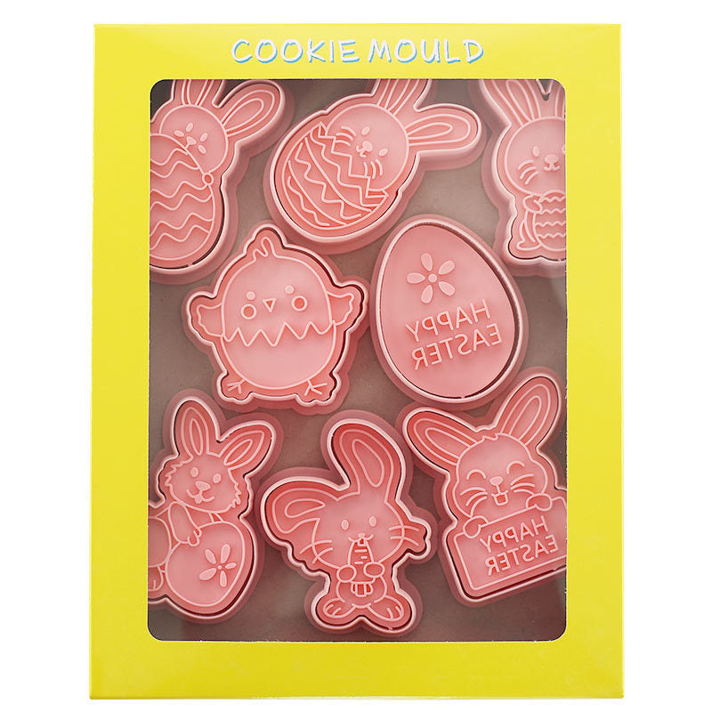 Easter Cookie Mold Cartoon Bunny Easter Egg Cookie Press - iztia