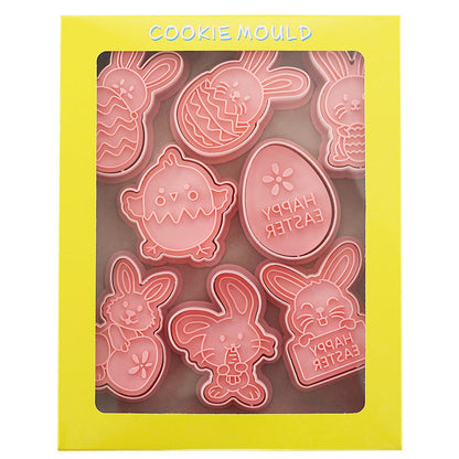 Easter Cookie Mold Cartoon Bunny Easter Egg Cookie Press - iztia