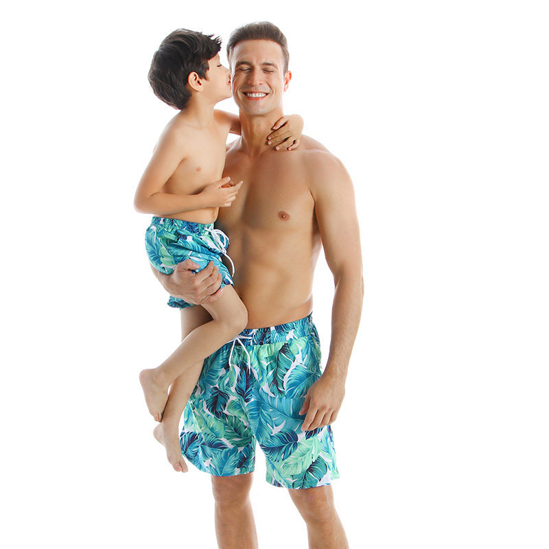 New Style Parent Child Swimwear Quick Drying Beach Pants - iztia