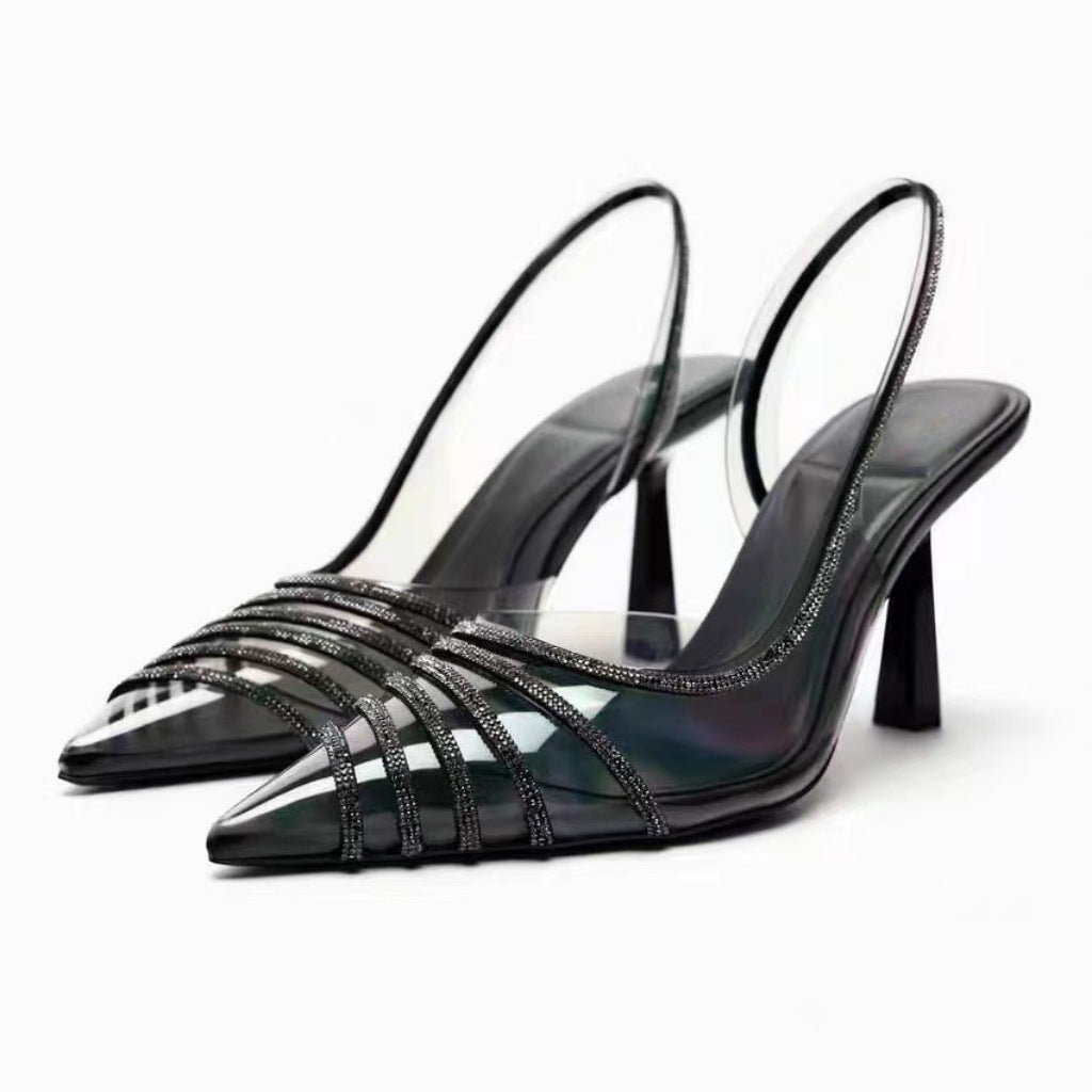 Fashion Pointed Toe Strap Low-cut Women's Sandals - iztia