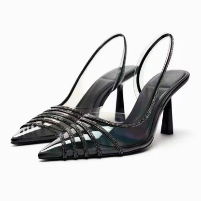 Fashion Pointed Toe Strap Low-cut Women's Sandals - iztia