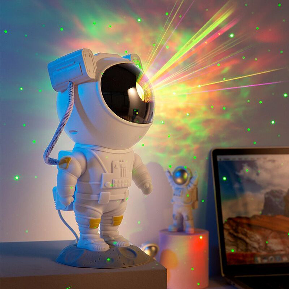 Creative Astronaut Galaxy Starry Sky Projector Nightlight USB Atmospher Bedroom Table Lamp - iztia