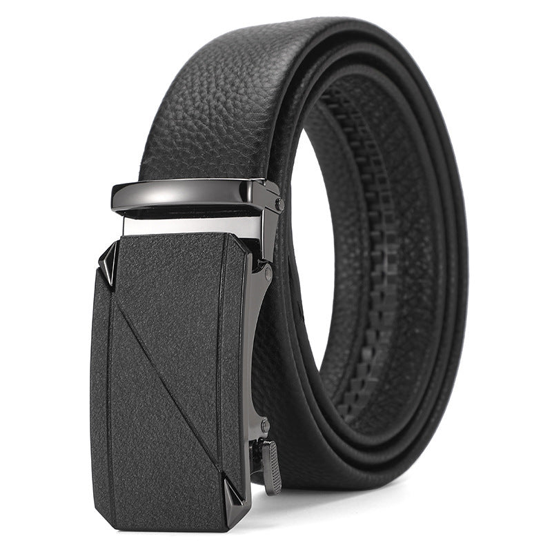 Genuine Leather Automatic Pure Leather Belt Boys - iztia