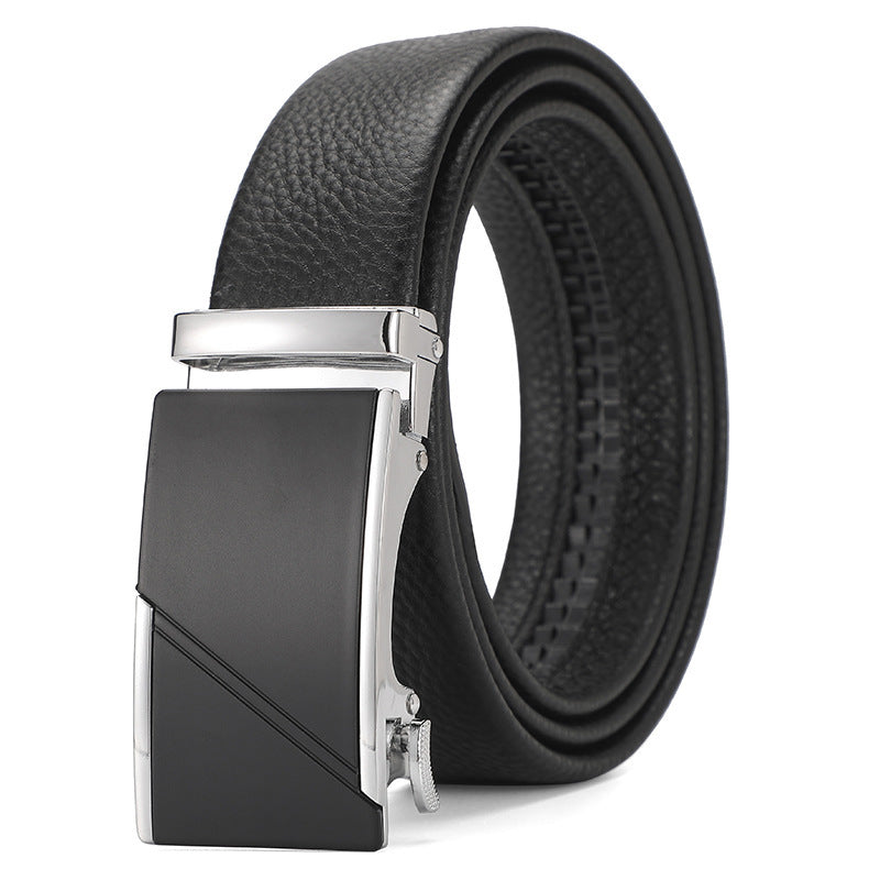 Genuine Leather Automatic Pure Leather Belt Boys - iztia