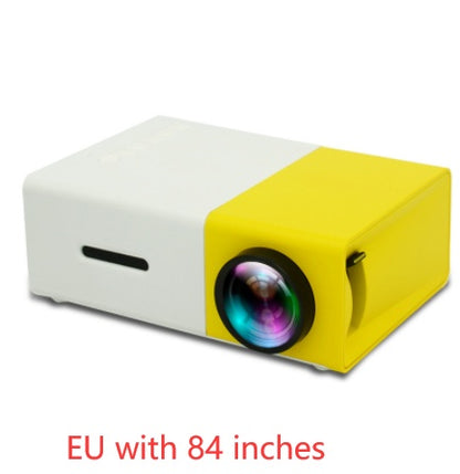 Portable Projector 3D Hd Led Home Theater Cinema HDMI-compatible Usb Audio Projector Yg300 Mini Projector - iztia