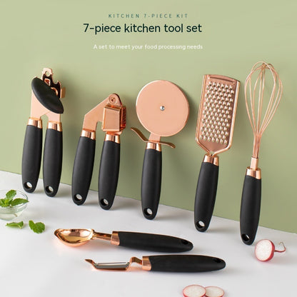 Kitchen Household Peeler Gadget Copper Plating Set - iztia