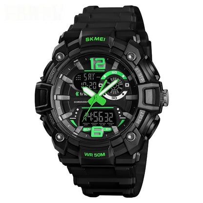 Black Gold Multi-functional Waterproof Men's Electronic Watch - iztia