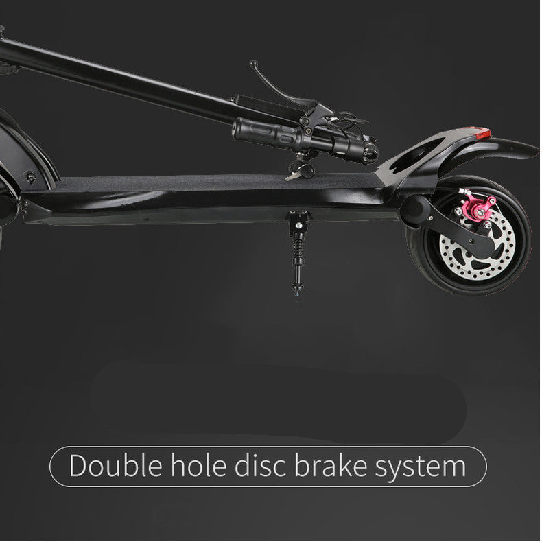 Double Drive Folding Scooter With Wide Tires - iztia