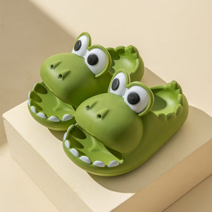 Kids Dinosaur Slippers Wholesale Summer Cartoon Parent Child Outdoor Home EVA Sandals Women Men Kids Cute Slippers Baby Shoes - iztia