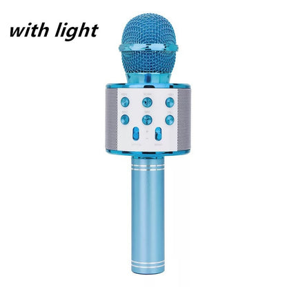 Wireless Microphone Portable Bluetooth Mini Home Ktv For Music Playing Singing Speaker Player - iztia