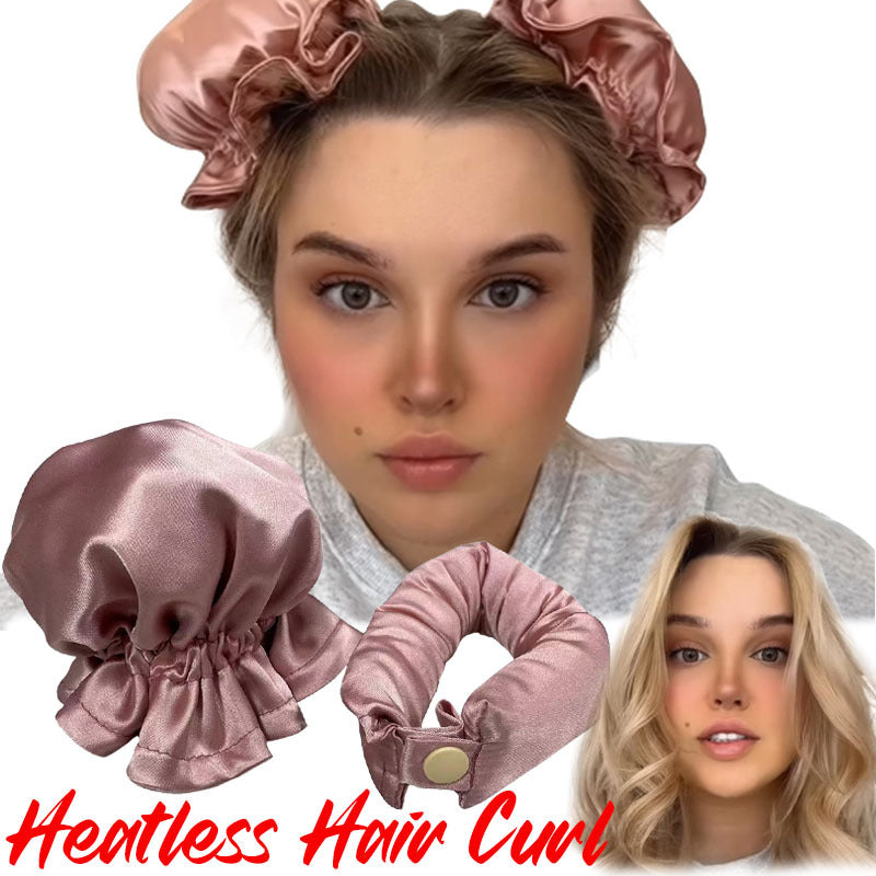 New Heatless Curl Stick With Cloth Cover Cute Ball Head Hair Curler Headband Hair Rollers Wave Form Curling Rod Hair Style Tools Gadgets - iztia