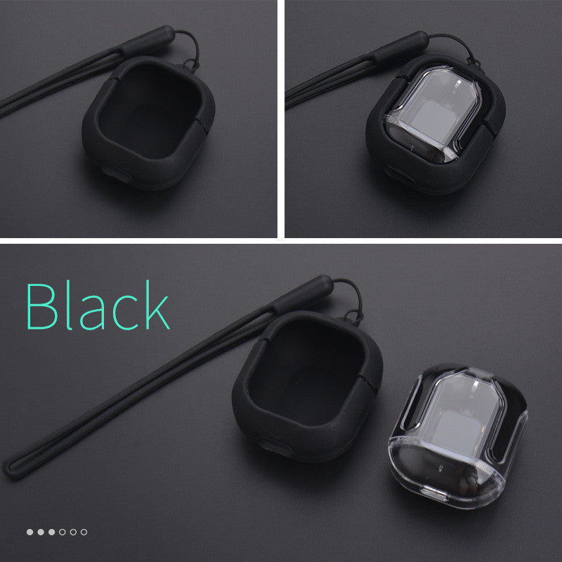 New Mini Transparent Wireless Bluetooth Headset Digital Display ENC Noise Reduction True Wireless Sports Music - iztia