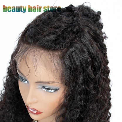 Brazilian Kinky Curly Lace Front Human Hair Wigs - iztia