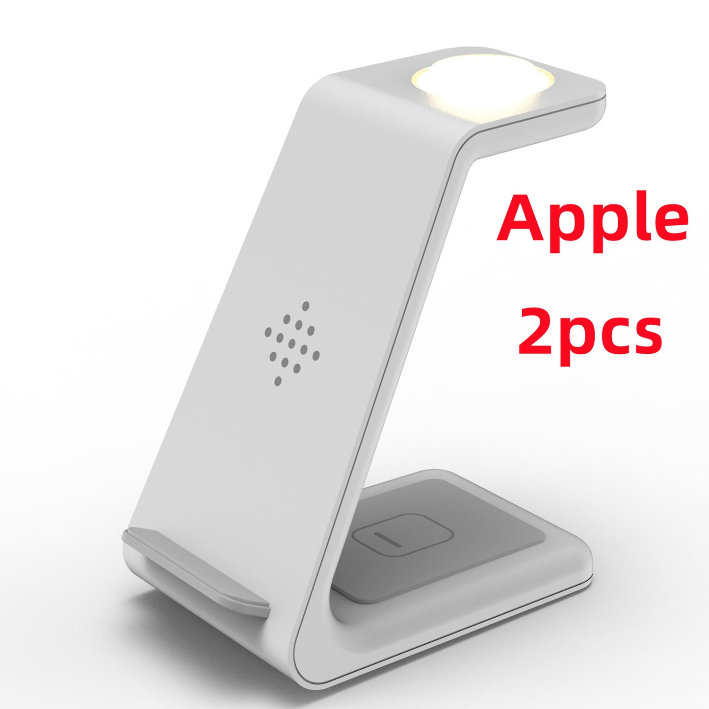 Iztia® 3-in-1 Wireless Charging Station for Apple Devices: Fast Charger for Apple Watch Ultra 9 8 7 6 SE 5 4 3, iPhone 15/Plus/Pro Max/14/13/12/11/X, and AirPods Pro (with Adapter) - iztia